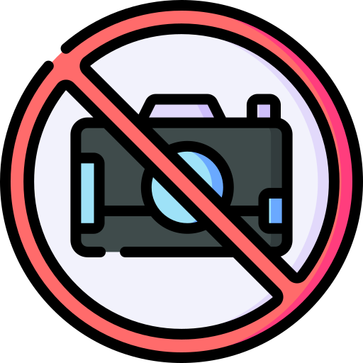 카메라 금지 Special Lineal color icon