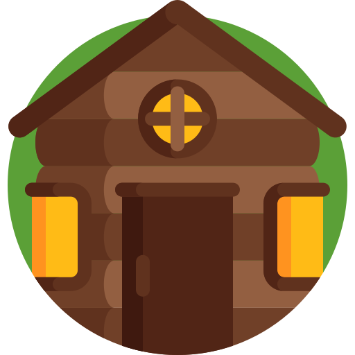 Cabin Detailed Flat Circular Flat icon