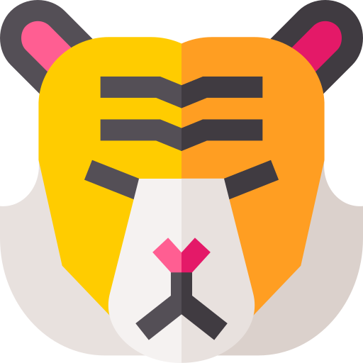 tigre Basic Straight Flat icono