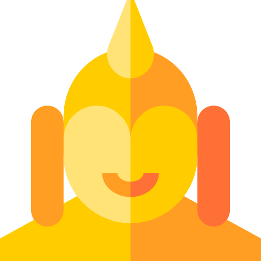 boeddha Basic Straight Flat icoon
