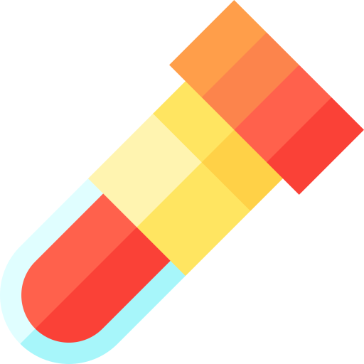 test sanguin Basic Straight Flat Icône