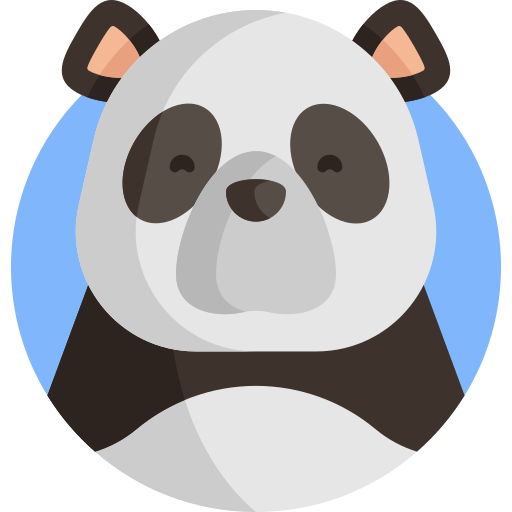 panda Detailed Flat Circular Flat icono