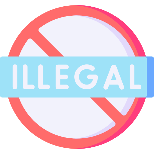 Illegal Special Flat icon