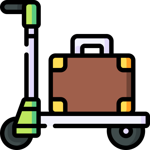 Airport cart Special Lineal color icon