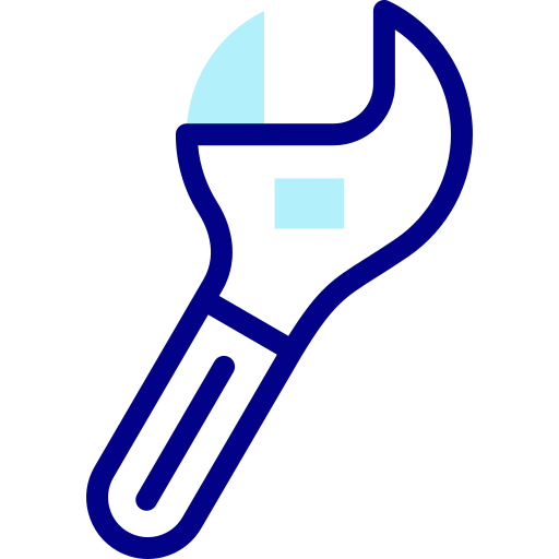 Гаечный ключ Detailed Mixed Lineal color иконка