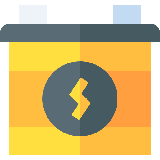 Battery Basic Straight Flat icon