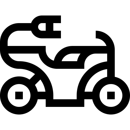 elektrisches fahrrad Basic Straight Lineal icon