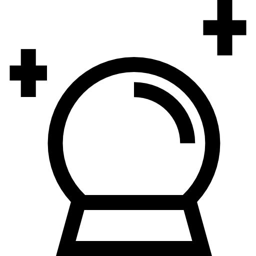 kristallkugel Basic Rounded Lineal icon