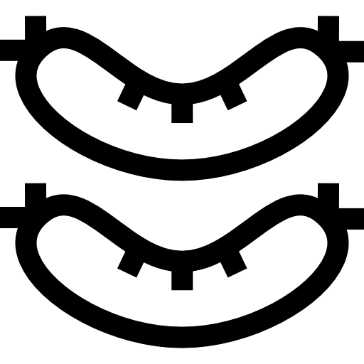 salchichas Basic Rounded Lineal icono