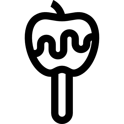 Карамелизированное яблоко Basic Rounded Lineal иконка