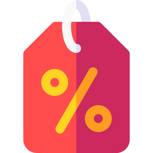 Price tag Basic Rounded Flat icon
