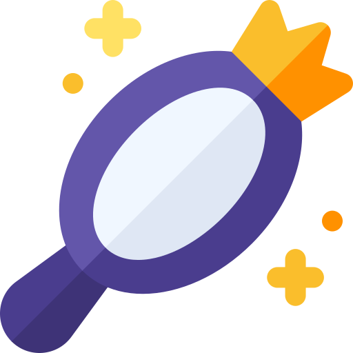 Magic mirror Basic Rounded Flat icon