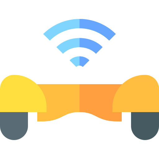 Hoverboard Basic Straight Flat icon
