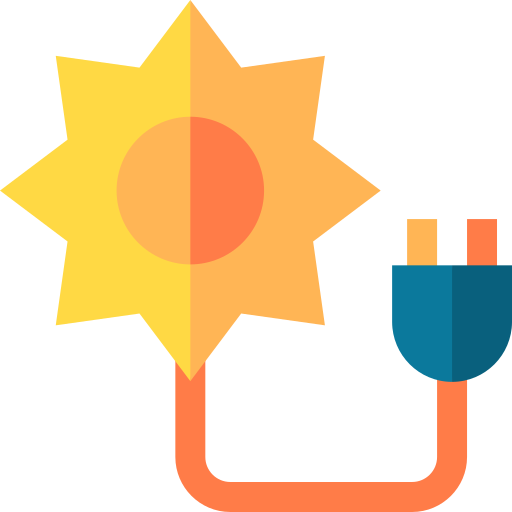 Solar energy Basic Straight Flat icon