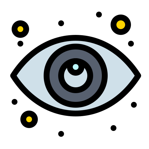 Глаз Flatart Icons Lineal Color иконка