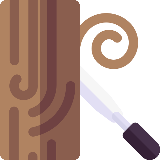Wood carving Basic Rounded Flat icon