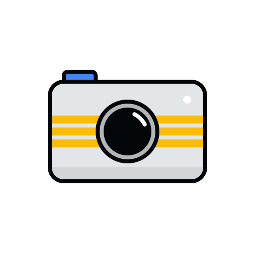 camera Generic Outline Color icoon