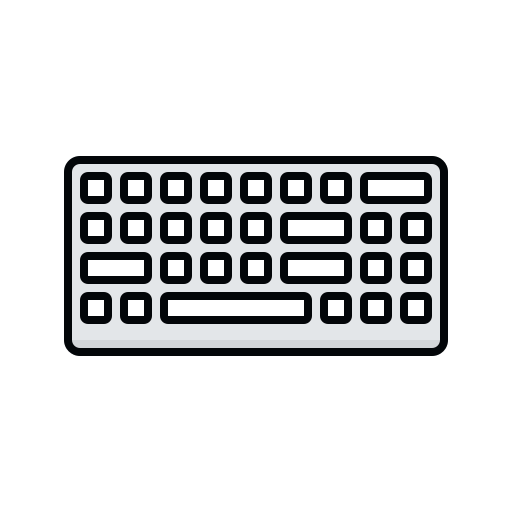 Keyboard Generic Outline Color icon