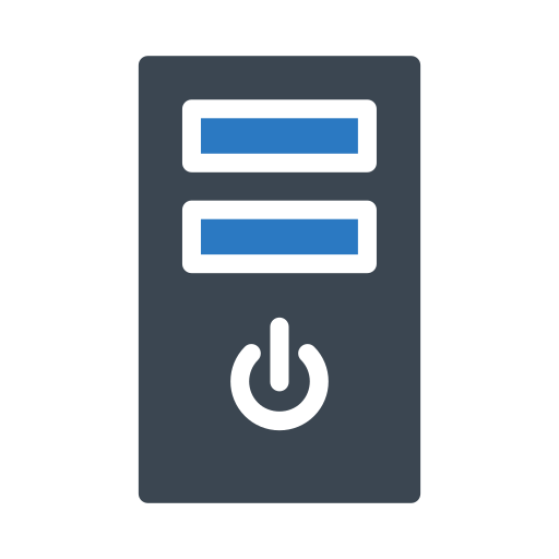 コンピュータータワー Generic Blue icon