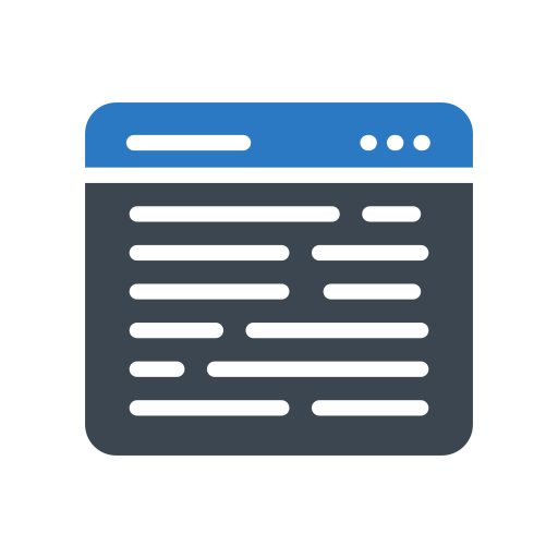 Web page Generic Blue icon