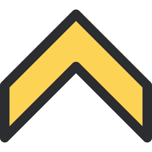 Upward arrow Generic Outline Color icon
