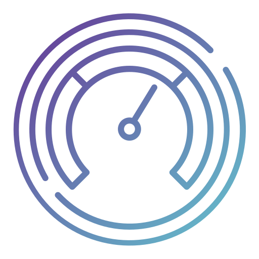 compteur de vitesse Generic Gradient Icône