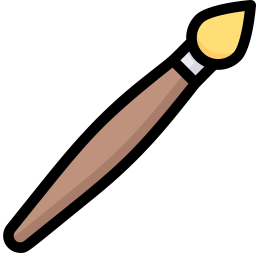 Brush Generic Outline Color icon