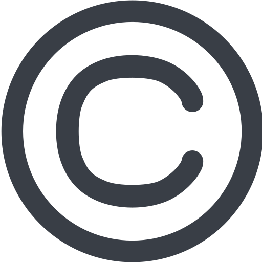 Copyright Generic Basic Outline icon