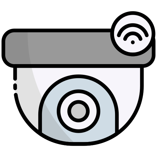 cámara de cctv Generic Outline Color icono