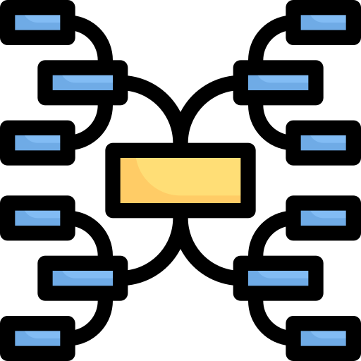 Диаграмма связей Generic Outline Color иконка