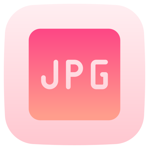 jpg-bestand Generic Flat Gradient icoon