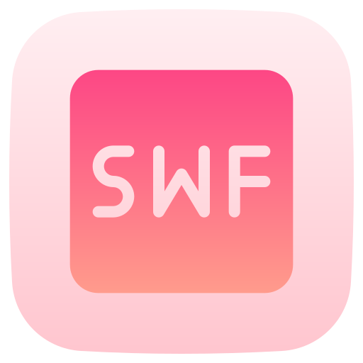 fichier swf Generic Flat Gradient Icône