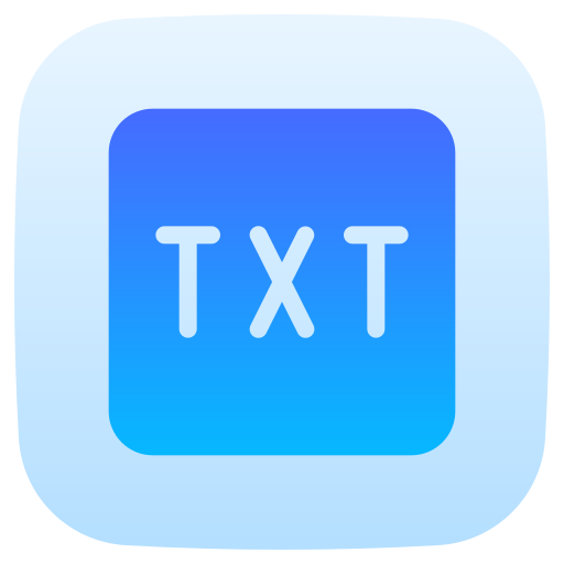 archivo txt Generic Flat Gradient icono