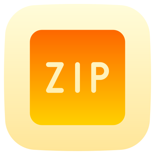 zip bestand Generic Flat Gradient icoon