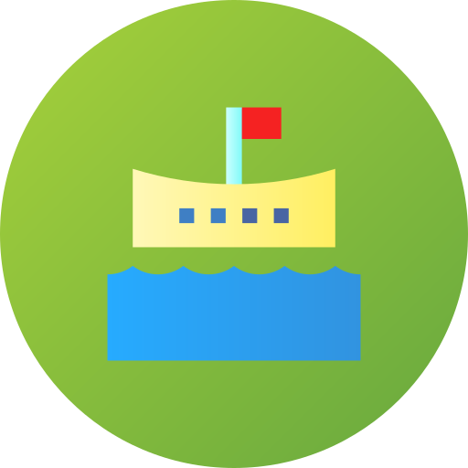 真珠湾 Flat Circular Gradient icon