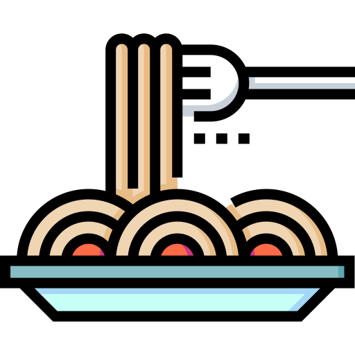 Спагетти Detailed Straight Lineal color иконка