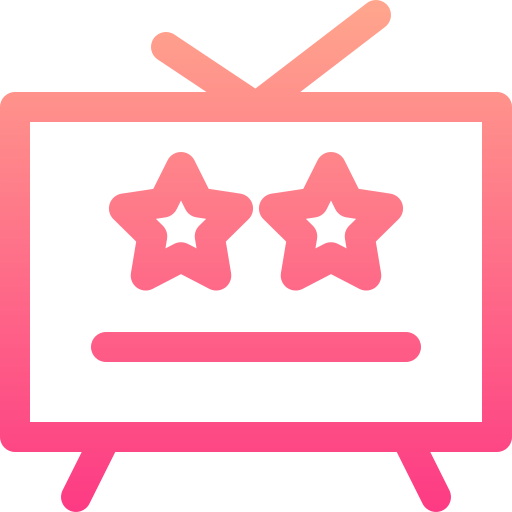telewizja Basic Gradient Lineal color ikona
