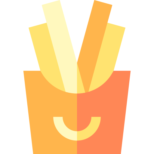 pommes frittes Basic Straight Flat icon