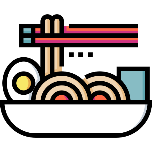 拉麺 Detailed Straight Lineal color icon