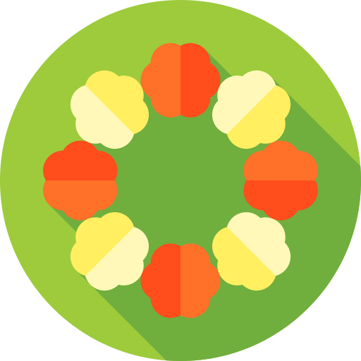 레이 Flat Circular Flat icon
