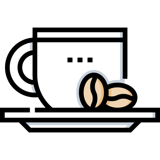 taza de café Detailed Straight Lineal color icono