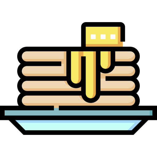 パンケーキ Detailed Straight Lineal color icon