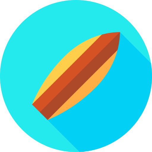 surfen Flat Circular Flat icon