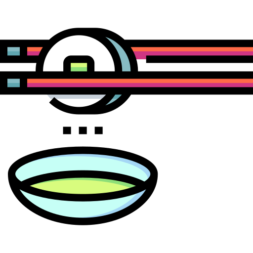 Sushi Detailed Straight Lineal color icon