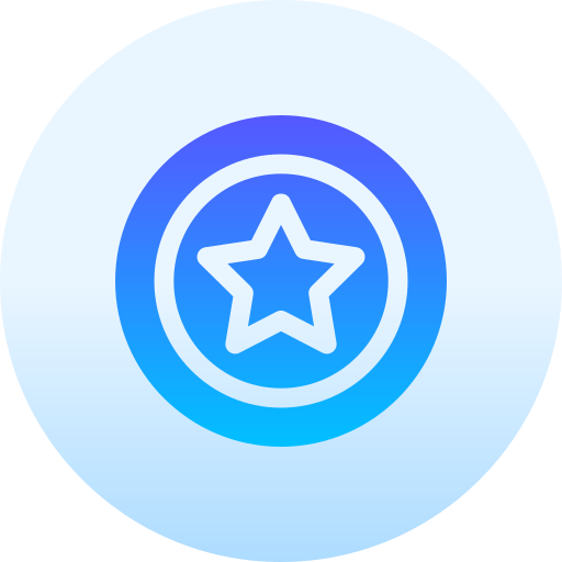 Star Basic Gradient Circular icon