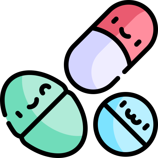 丸薬 Kawaii Lineal color icon