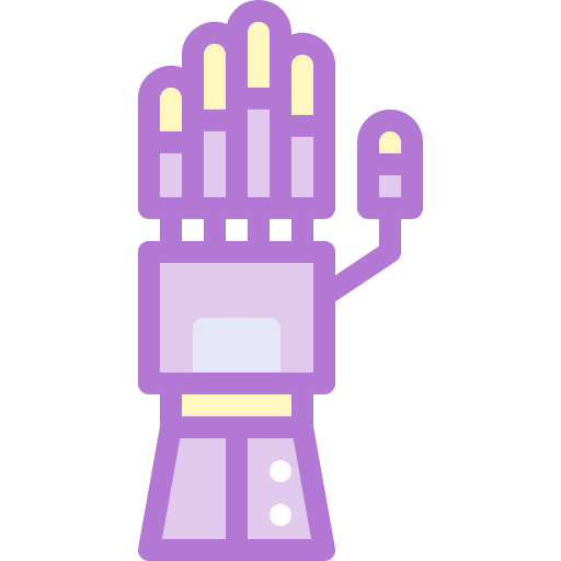 Robot hand Detailed color Lineal color icon