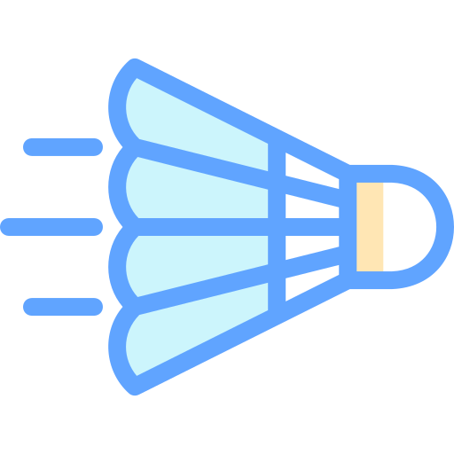 lotka do badmintona Detailed color Lineal color ikona