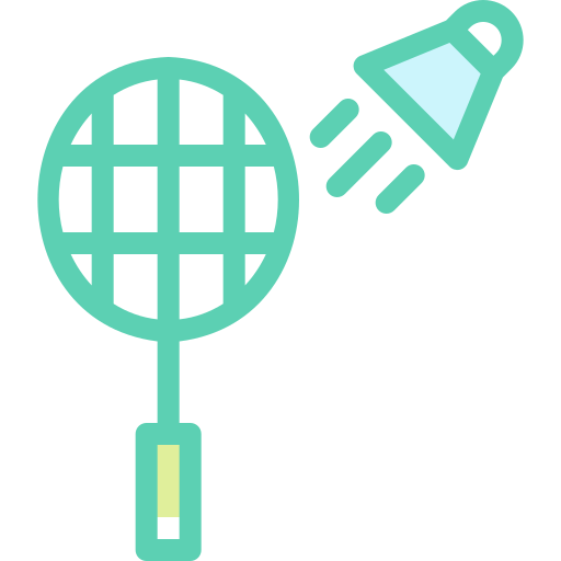 badminton Detailed color Lineal color Icône