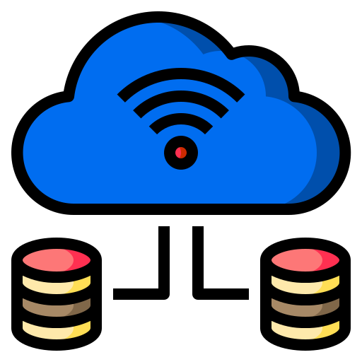 Cloud server Catkuro Lineal Color icon